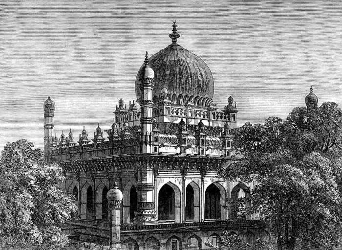 Framed Print : Tomb of King Ibrahim at Beejapoor, India, 1871. Creator: Unknown Framed Print : Tomb of King Ibrahim at Beejapoor, India, 1871. Creator: Unknown