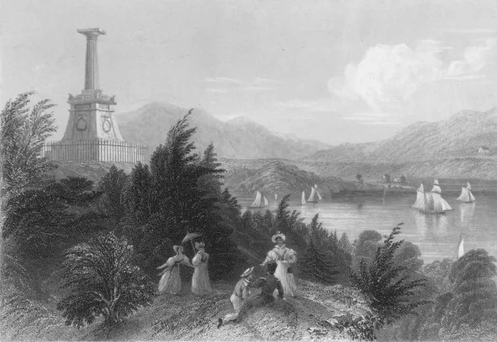 Framed Print : The Tomb of Kosciusko, 1837. Artist: R Young Framed Print : The Tomb of Kosciusko, 1837. Artist: R Young