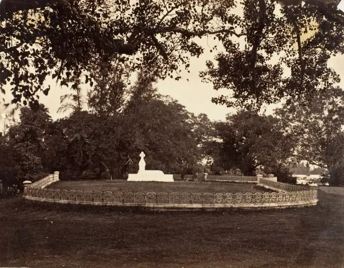 Framed Print : Tomb of Lady Charlotte Canning, Barrackpur, 1858-61. Creator: Unknown Framed Print : Tomb of Lady Charlotte Canning, Barrackpur, 1858-61. Creator: Unknown