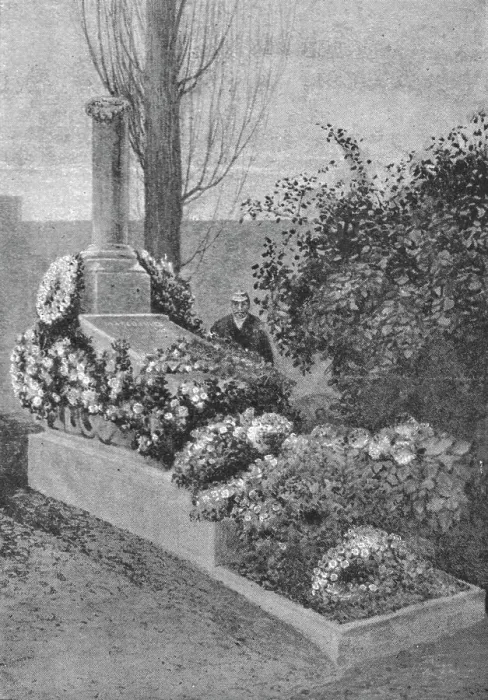 Framed Print : The tomb of Madame De Bonnemain in Ixelles Cemetery, 1891. Creator: Unknown Framed Print : The tomb of Madame De Bonnemain in Ixelles Cemetery, 1891. Creator: Unknown