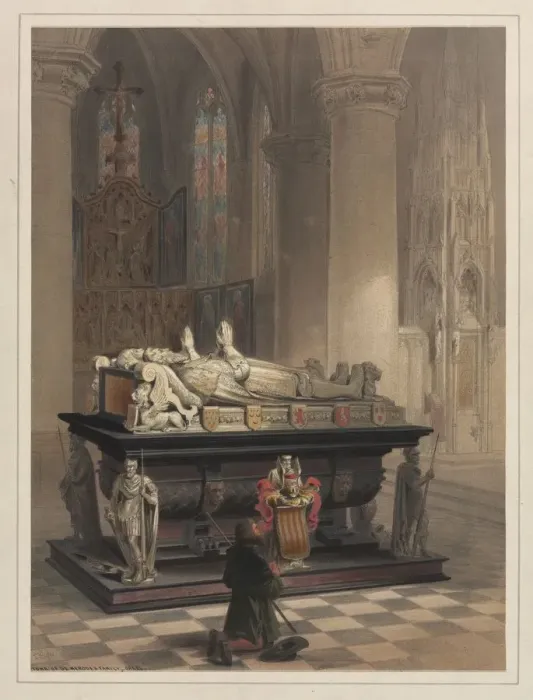 Framed Print : Tomb of De Merodes Family, Gheel. Creator: Louis Haghe (British, 1806-1885) Framed Print : Tomb of De Merodes Family, Gheel. Creator: Louis Haghe (British, 1806-1885)