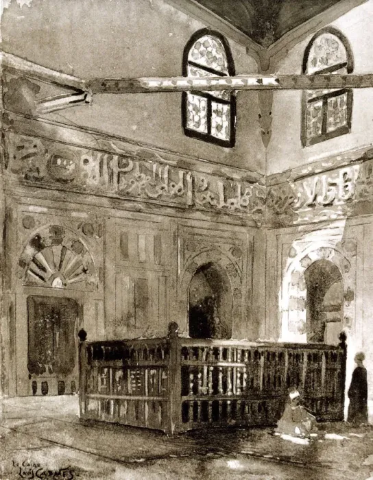 Framed Print : Tomb in a Mosque, Cairo, Egypt, 1928. Artist: Louis Cabanes Framed Print : Tomb in a Mosque, Cairo, Egypt, 1928. Artist: Louis Cabanes
