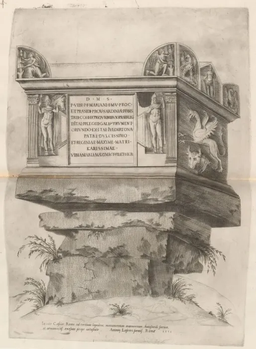 Framed Print : Tomb of Nero, 1551. Creator: Unknown Framed Print : Tomb of Nero, 1551. Creator: Unknown