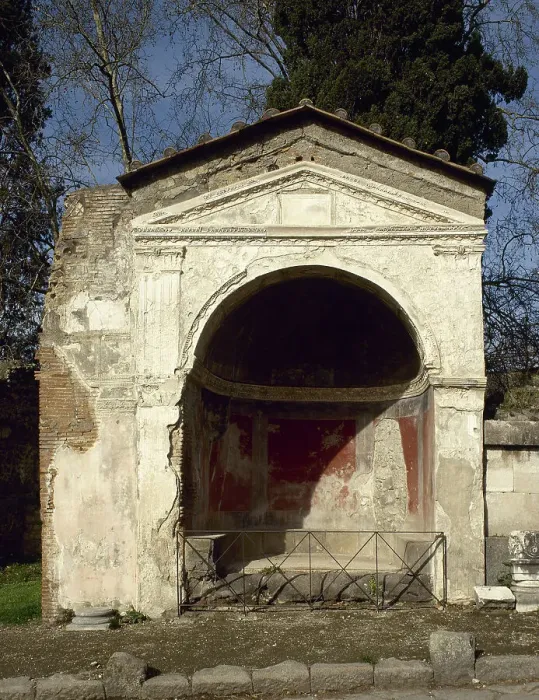 Framed Print : Tomb with pictorial remains in the Via Sepulchre, Pompeii, Italy, 2002. Creator: LTL Framed Print : Tomb with pictorial remains in the Via Sepulchre, Pompeii, Italy, 2002. Creator: LTL
