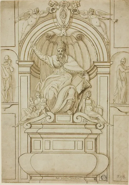 Framed Print : Tomb of Pope Gregory XIV in Saint Peter's, n.d. Creator: Unknown Framed Print : Tomb of Pope Gregory XIV in Saint Peter's, n.d. Creator: Unknown