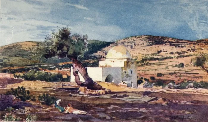Framed Print : The Tomb of Rachel on the Road from Jerusalem to Hebron, 1902. Creator: John Fulleylove Framed Print : The Tomb of Rachel on the Road from Jerusalem to Hebron, 1902. Creator: John Fulleylove