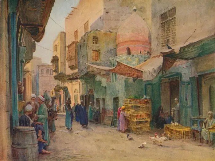 Framed Print : The Tomb of Sheykh Abd-El-Deym, c1905, (1912). Artist: Walter Frederick Roofe Tyndale Framed Print : The Tomb of Sheykh Abd-El-Deym, c1905, (1912). Artist: Walter Frederick Roofe Tyndale