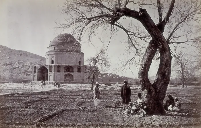 Framed Print : The tomb of Timur Shah, Kabul, Afghanistan, c1880. Creator: John Burke Framed Print : The tomb of Timur Shah, Kabul, Afghanistan, c1880. Creator: John Burke