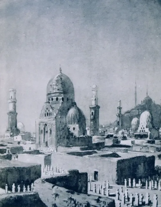 Framed Print : The Tombs of the Caliphs, Cairo, Egypt, 1928. Artist: Louis Cabanes Framed Print : The Tombs of the Caliphs, Cairo, Egypt, 1928. Artist: Louis Cabanes