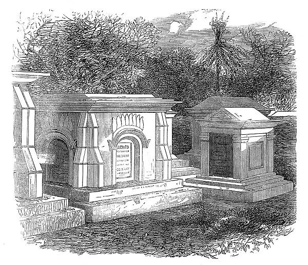 Tombs of English officers at Guzerat, 1864. Creator: Unknown