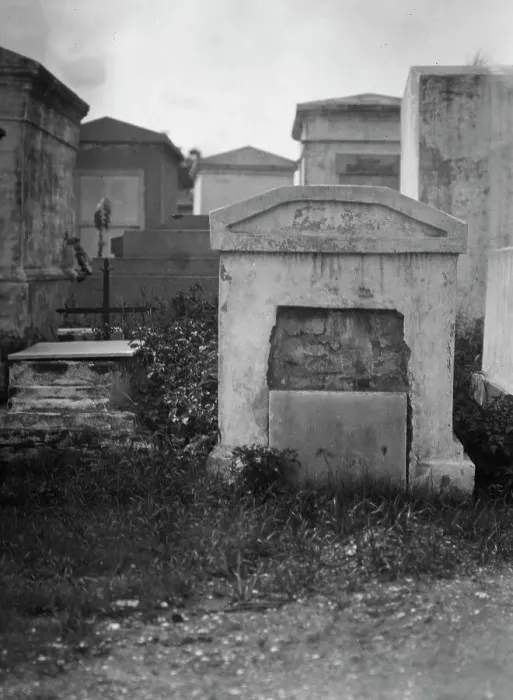 Framed Print : Tombs in St. Louis Cemetery, New Orleans, between 1920 and 1926. Creator: Arnold Genthe Framed Print : Tombs in St. Louis Cemetery, New Orleans, between 1920 and 1926. Creator: Arnold Genthe