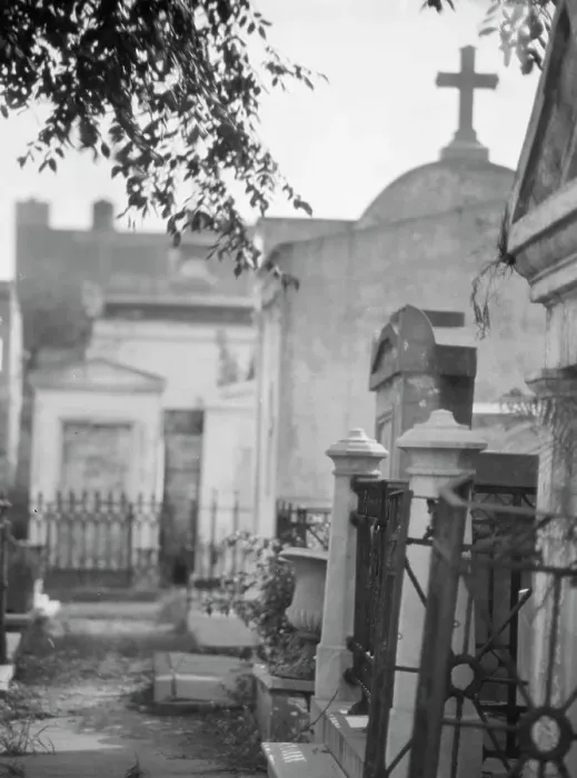 Framed Print : Tombs in St. Louis Cemetery, New Orleans, between 1920 and 1926. Creator: Arnold Genthe Framed Print : Tombs in St. Louis Cemetery, New Orleans, between 1920 and 1926. Creator: Arnold Genthe