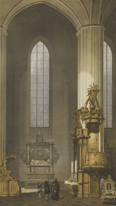 Framed Print : Tombstone for Stanislaw Radziwill in the Church of St Framed Print : Tombstone for Stanislaw Radziwill in the Church of St