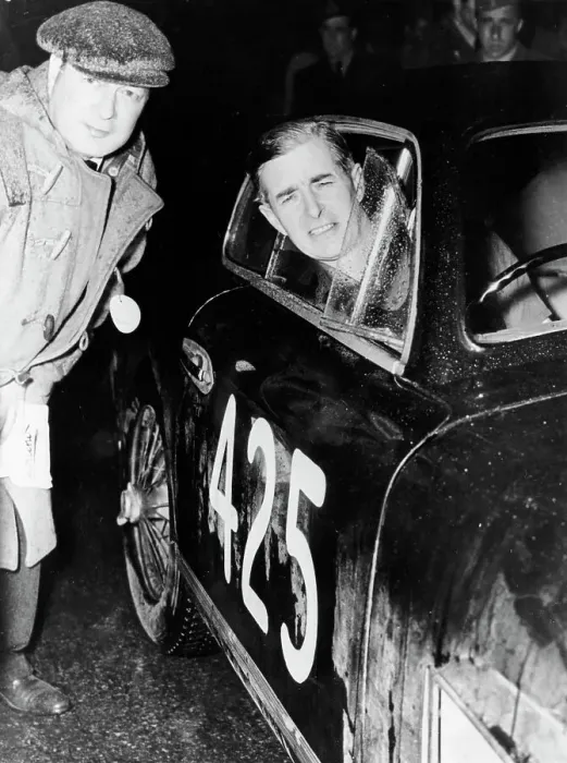Framed Print : Tommy Wisdom, winner of the Grand Turismo Class of the Mille Miglia, 1951 Framed Print : Tommy Wisdom, winner of the Grand Turismo Class of the Mille Miglia, 1951
