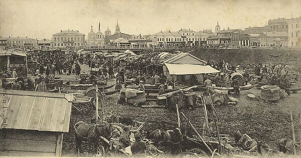 Tomsk: Market Place, 1900-1904. Creator: Unknown
