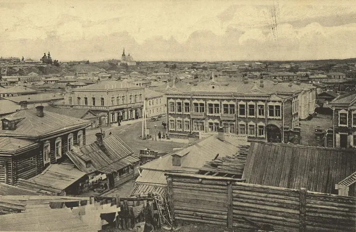 Framed Print : Tomsk: Zagornaia Street, 1905. Creator: Unknown Framed Print : Tomsk: Zagornaia Street, 1905. Creator: Unknown