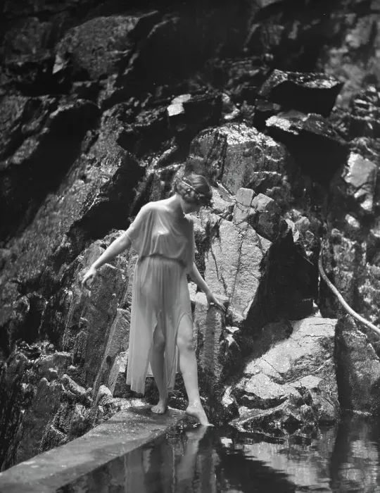 Framed Print : Tonetti, Miss, at Sneding's Landing, 1921 June 7. Creator: Arnold Genthe Framed Print : Tonetti, Miss, at Sneding's Landing, 1921 June 7. Creator: Arnold Genthe