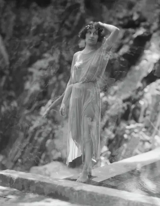 Framed Print : Tonetti, Miss, at Sneding's Landing, 1921 June 7. Creator: Arnold Genthe Framed Print : Tonetti, Miss, at Sneding's Landing, 1921 June 7. Creator: Arnold Genthe