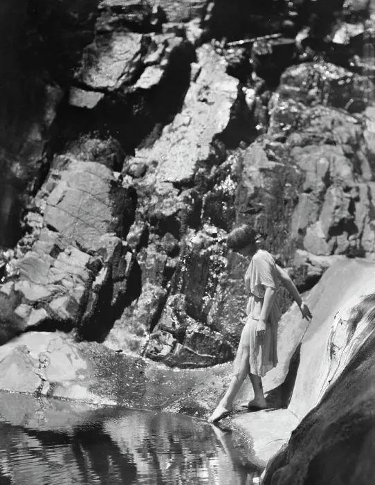 Framed Print : Tonetti, Miss, at Sneding's Landing, 1921 June 7. Creator: Arnold Genthe Framed Print : Tonetti, Miss, at Sneding's Landing, 1921 June 7. Creator: Arnold Genthe