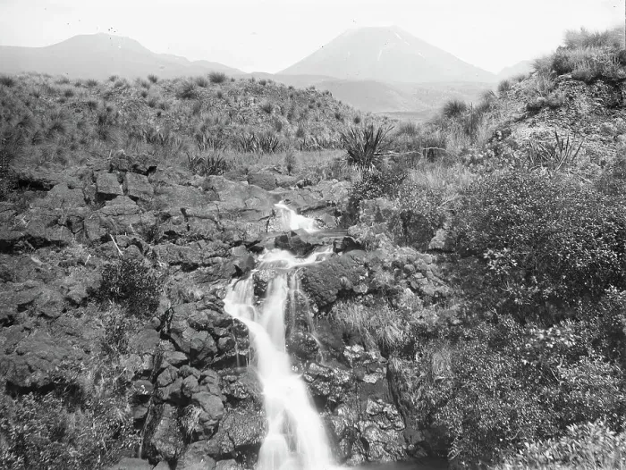 Framed Print : [Tongariro, active volcano, Ngaruahoe], c1880s. Creator: Burton Brothers
