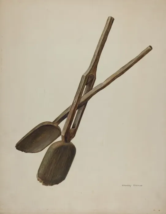 Framed Print : Tongs, 1938. Creator: Stanley Mazur Framed Print : Tongs, 1938. Creator: Stanley Mazur