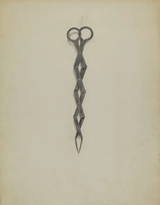 Framed Print : Tongs, c. 1936. Creator: Richard Schoene Framed Print : Tongs, c. 1936. Creator: Richard Schoene