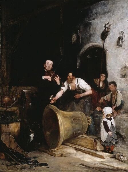 Toning the Bell, 1874. Creator: Walter Shirlaw