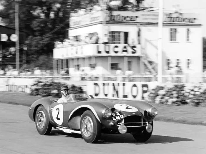 Framed Print : Tony Brooks in Aston Martin DB3S, Goodwood 9 Hours, West Sussex, (1955?) Framed Print : Tony Brooks in Aston Martin DB3S, Goodwood 9 Hours, West Sussex, (1955?)
