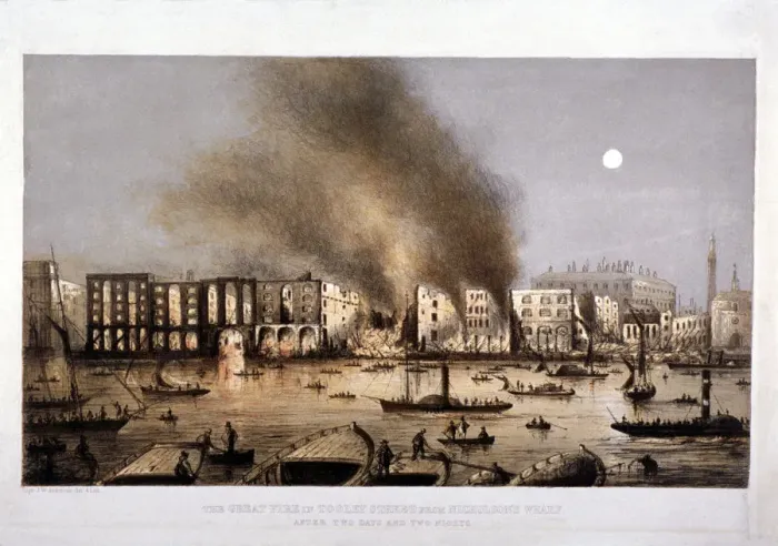 Framed Print : Tooley Street, Bermondsey, London, 1861. Artist: JW Anderson Framed Print : Tooley Street, Bermondsey, London, 1861. Artist: JW Anderson