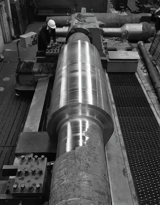 Framed Print : Toolholder turning a giant roller, Edgar Allens, Sheffield, 1964 Framed Print : Toolholder turning a giant roller, Edgar Allens, Sheffield, 1964