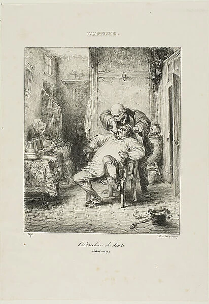 The Tooth Puller, 1837. Creator: Benard and Frey