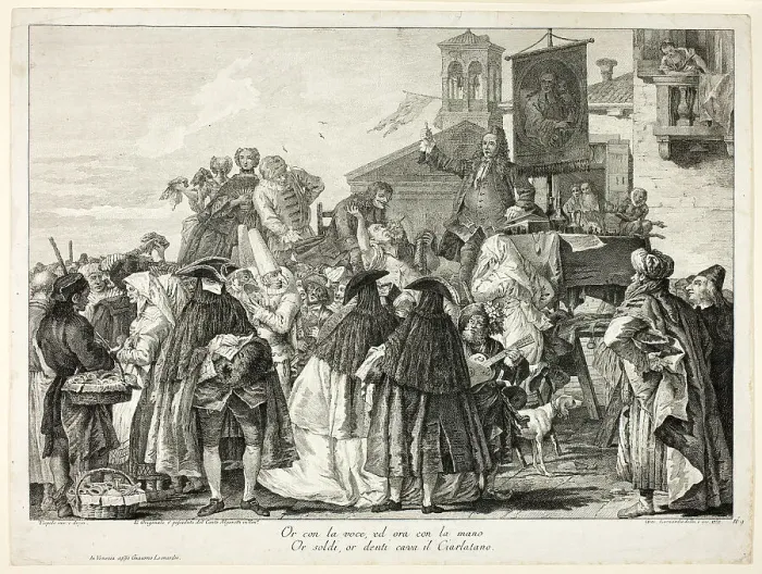 Framed Print : The Tooth Puller, plate nine from Selection of Pictures from Venetian Collections, 1765. Creator: Giacomo Leonardis Framed Print : The Tooth Puller, plate nine from Selection of Pictures from Venetian Collections, 1765. Creator: Giacomo Leonardis