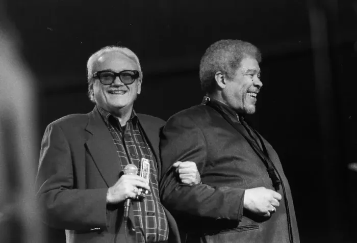 Framed Print : Toots Thielemans, Frank Foster, Music Nights, Maastricht, 1994. Creator: Brian Foskett Framed Print : Toots Thielemans, Frank Foster, Music Nights, Maastricht, 1994. Creator: Brian Foskett
