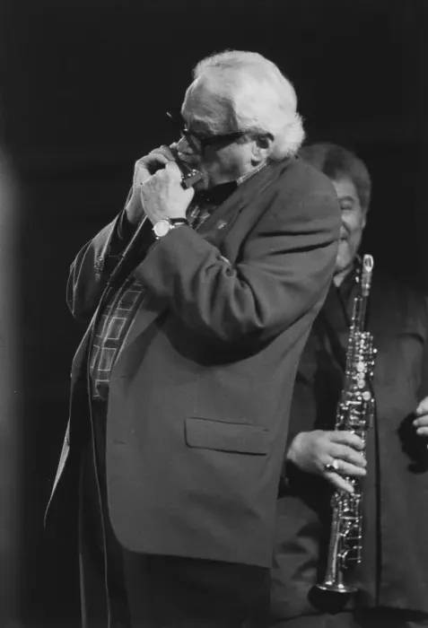 Framed Print : Toots Thielemans, Frank Foster Music Nights, Maastricht, 1994. Creator: Brian Foskett Framed Print : Toots Thielemans, Frank Foster Music Nights, Maastricht, 1994. Creator: Brian Foskett