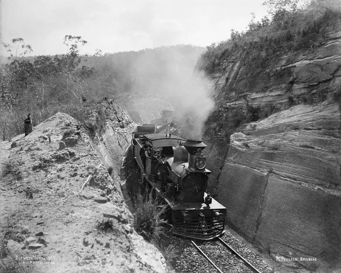 Framed Print : Toowoomba Range engine Murphy's Creek and Highfields, c1894. Creator: Poul C Poulsen. Toowoomba Range engine Murphy's Creek and Highfields, c1894. Creator: Poul C Poulsen Framed Print : Toowoomba Range engine Murphy's Creek and Highfields, c1894. Creator: Poul C Poulsen. Toowoomba Range engine Murphy's Creek and Highfields, c1894. Creator: Poul C Poulsen