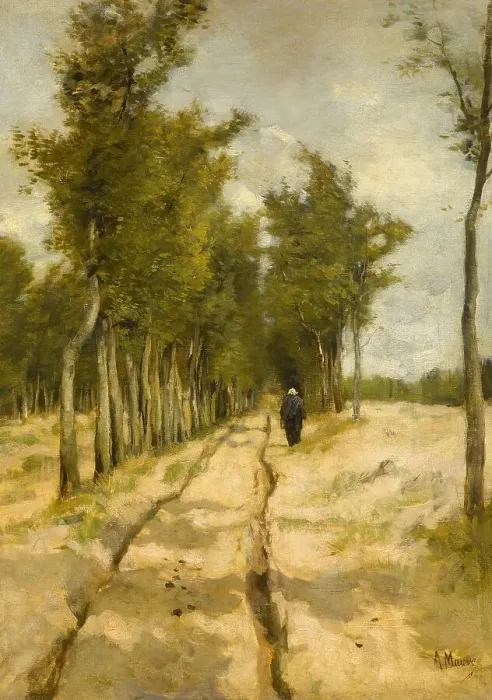 Framed Print : The Torenlaan in Laren, 1886. Creator: Anton Mauve Framed Print : The Torenlaan in Laren, 1886. Creator: Anton Mauve
