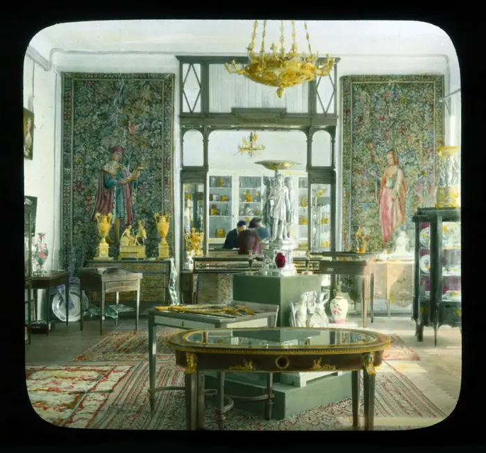 Framed Print : Torgsin store (Trade with foreigners) Interior, Moscow. Artist: DeCou, Branson (1892-1941) Framed Print : Torgsin store (Trade with foreigners) Interior, Moscow. Artist: DeCou, Branson (1892-1941)