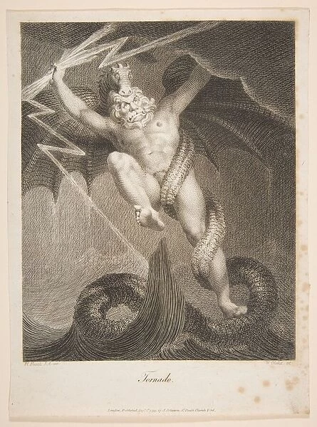 Tornado-Zeus Battling Typhon (Erasmus Darwin, The Botanic Garden), August 1, 1795