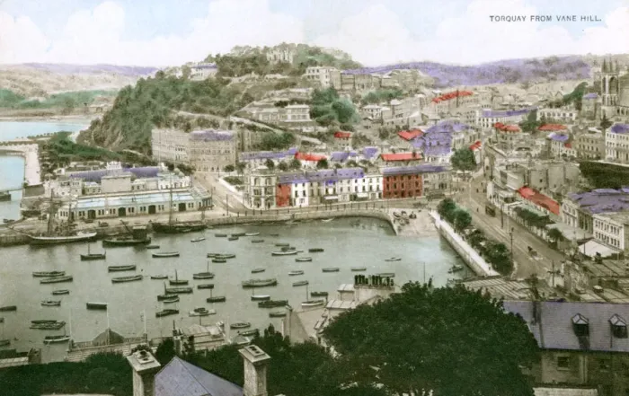 Framed Print : Torquay, Devon, early 20th century. Artist: Ern Bishop Framed Print : Torquay, Devon, early 20th century. Artist: Ern Bishop
