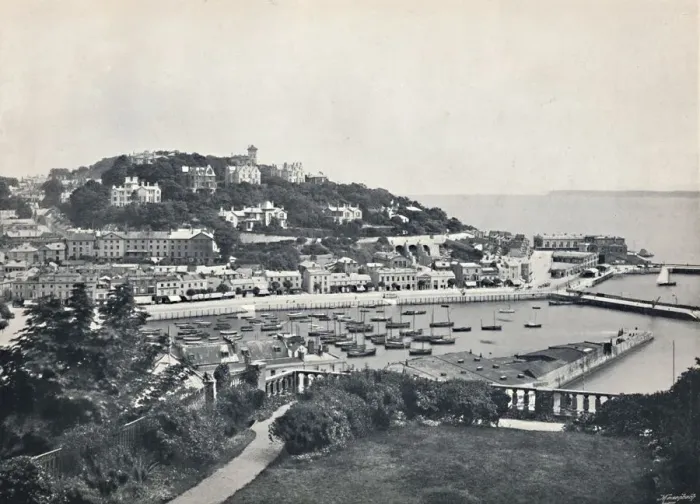 Framed Print : Torquay - General View from Waldron Hill, 1895 Framed Print : Torquay - General View from Waldron Hill, 1895