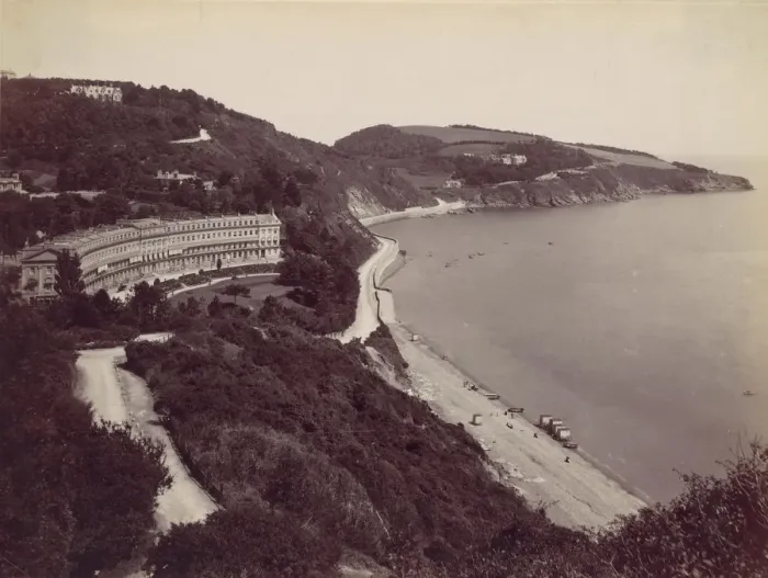 Framed Print : Torquay, Hesketh Crescent and Meadfoot, 1870s. Creator: Francis Bedford Framed Print : Torquay, Hesketh Crescent and Meadfoot, 1870s. Creator: Francis Bedford