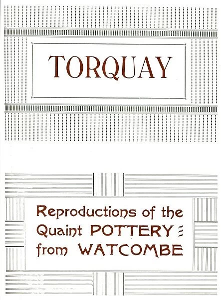 Torquay - Reproductions of the Quaint Pottery from Watcombe, 1919