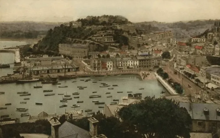 Framed Print : Torquay from Vane Hill, 1930. Creator: Unknown Framed Print : Torquay from Vane Hill, 1930. Creator: Unknown