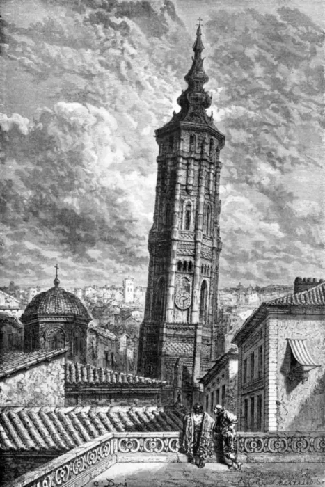 Framed Print : Torre Nueva, Zaragoza, Spain, 1929 Framed Print : Torre Nueva, Zaragoza, Spain, 1929