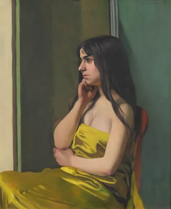 Framed Print : Torse à l'étoffe jaune, 1913. Creator: Vallotton, Felix Edouard (1865-1925) Framed Print : Torse à l'étoffe jaune, 1913. Creator: Vallotton, Felix Edouard (1865-1925)