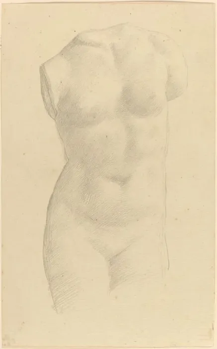 Framed Print : Torso. Creator: Alphonse Legros Framed Print : Torso. Creator: Alphonse Legros