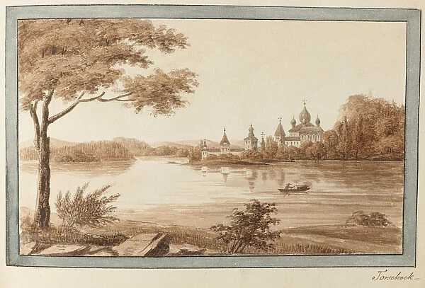 Torzhok, 1824-1830. Artist: Malmborg, Otto August (1795-1864)