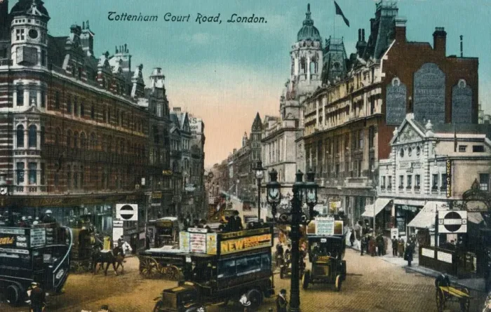 Framed Print : Tottenham Court Road, London, 1915, (c1900-1930) Framed Print : Tottenham Court Road, London, 1915, (c1900-1930)