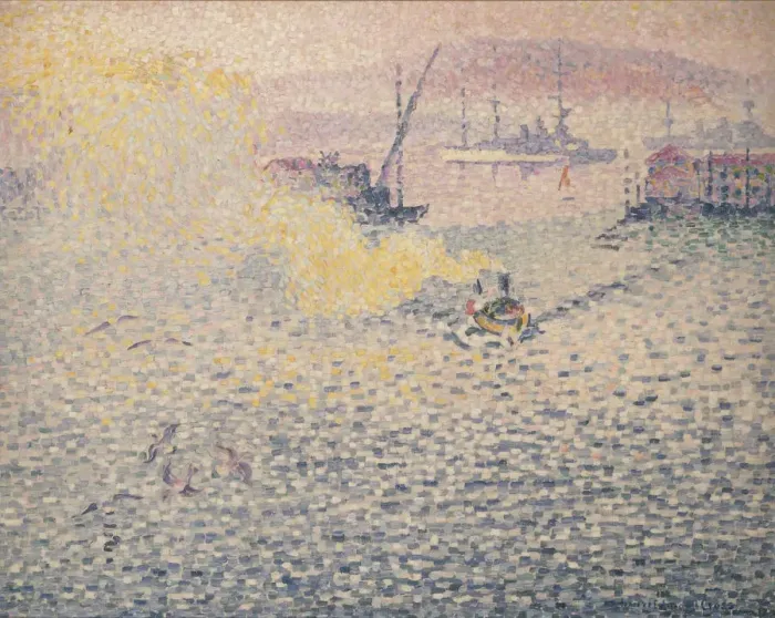 Framed Print : Toulon, matinee d hiver (Toulon, Winter Morning), 1906-1907. Creator: Cross Framed Print : Toulon, matinee d hiver (Toulon, Winter Morning), 1906-1907. Creator: Cross