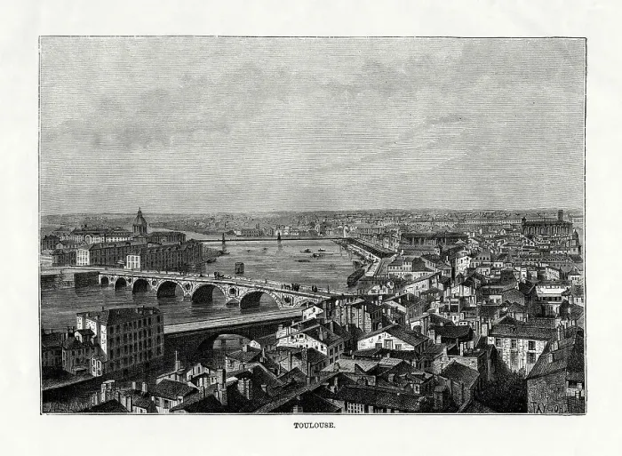 Framed Print : Toulouse, France, 1879. Artist: Taylor Framed Print : Toulouse, France, 1879. Artist: Taylor